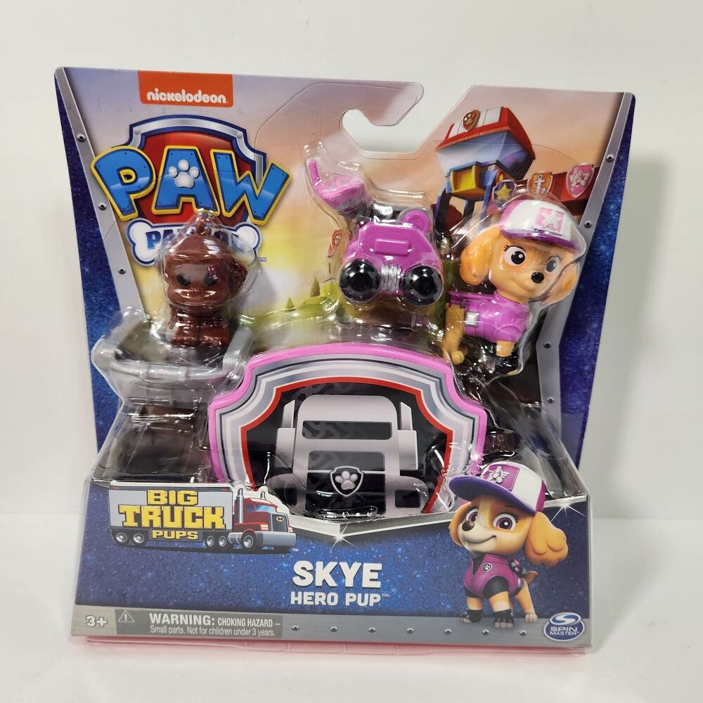 Nickelodeon Paw Patrol Skye Hero Pup Big Truck Pups Pink Rescue Animal Monkey